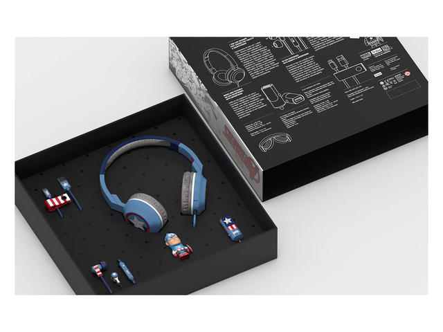 Слушалки Tribe Marvel Captain America Gift Box