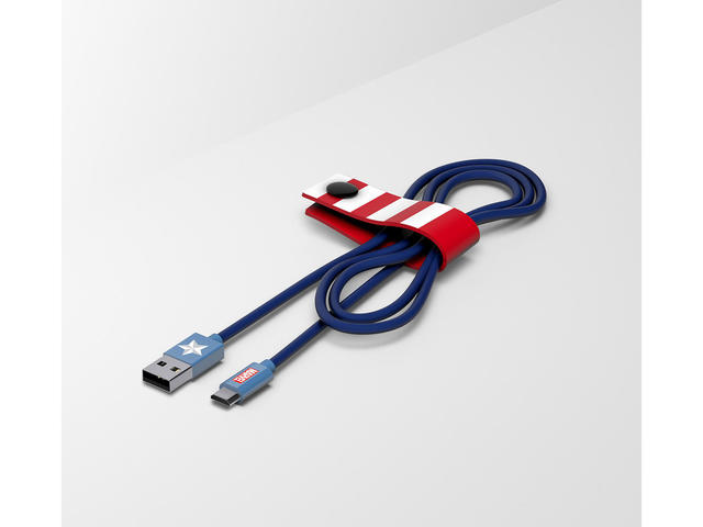 Кабели и Адаптери Tribe Marvel Captain America Micro USB