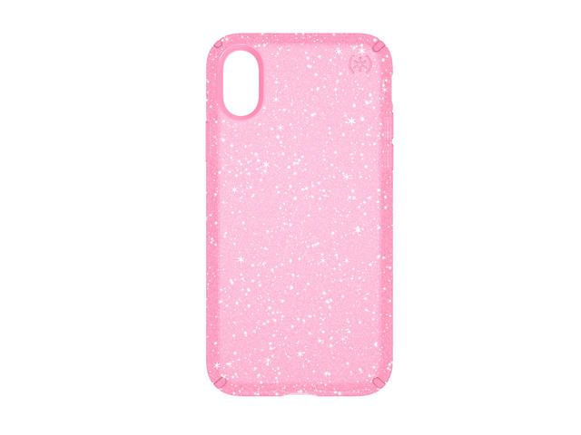 Калъфи Speck iPhone X Presidio Clear + Glitter - Bella Pink With Gold Glitter/Bella Pink