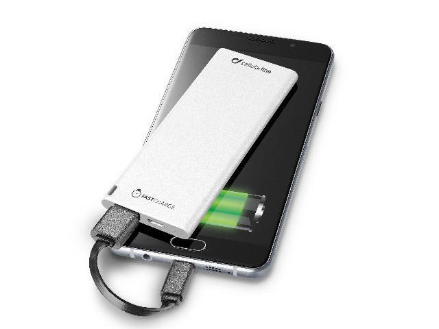 Външни батерии Cellular line FreePower Slim 3000 mAh, в бяло