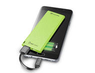 Външни батерии Cellular line FreePower Slim 3000 mAh, в зелено