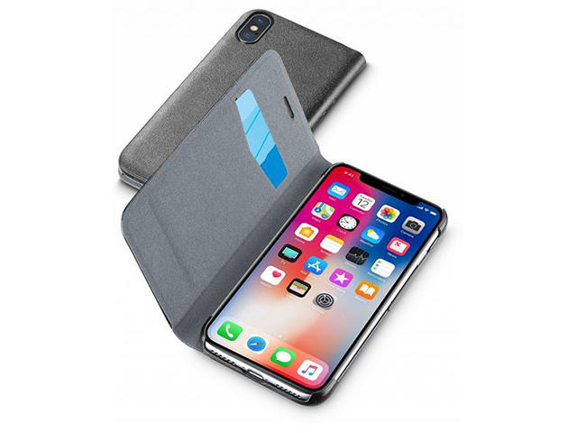 Калъфи Cellular line Book за iPhone X, в черно