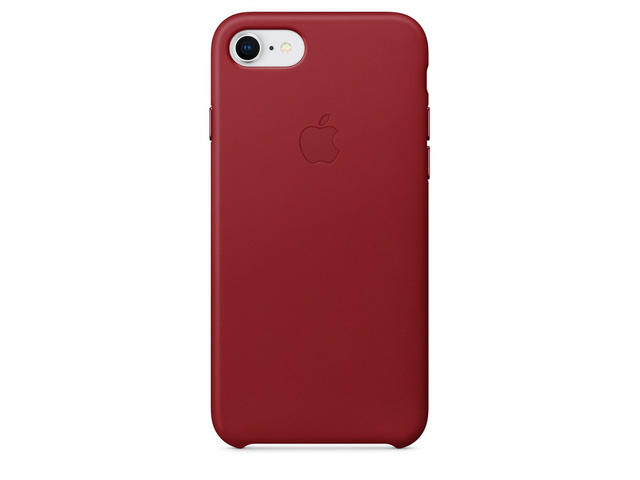 Калъфи Apple iPhone 8 / 7 Leather Case, в червено