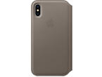 Калъфи Apple iPhone X Leather Folio, в бежово
