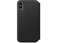 Калъфи Apple iPhone X Leather Folio, в черно