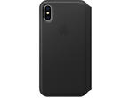 Калъфи Apple iPhone X Leather Folio, в черно