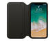Калъфи Apple iPhone X Leather Folio, в черно
