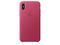 Калъфи Apple iPhone X Leather Case, в розово
