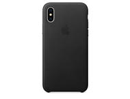 Калъфи Apple iPhone X Leather Case, в черно