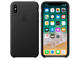Калъфи Apple iPhone X Leather Case, в черно