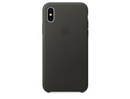 Калъфи Apple iPhone X Leather Case, в сиво