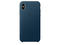 Калъфи Apple iPhone X Leather Case, в синьо