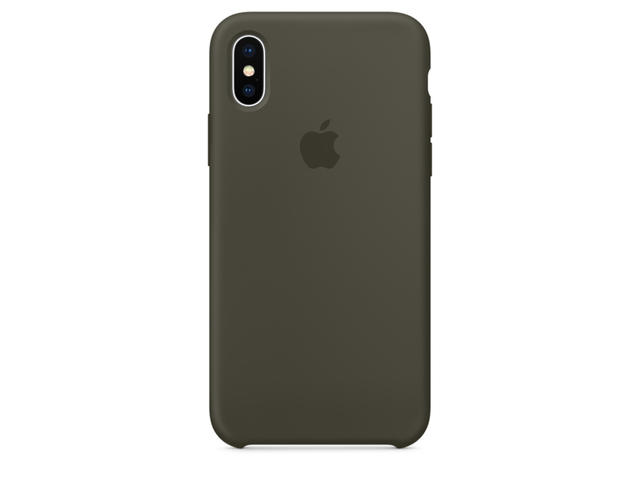 Калъфи Apple iPhone X Silicone Case, в тъмнозелено