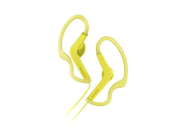 Слушалки Sony MDR-AS210, в жълто