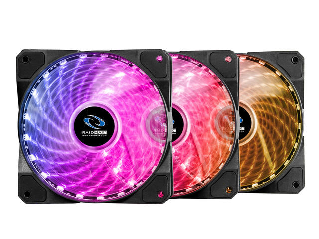 Вентилатори RAIDMAX NV-A120R3 /три броя с включен RGB контролер в комплекта/