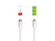 Кабели и Адаптери Hama зареждащ/синхронизиращ кабел, Lightning, с LED индикатор, 1 метър, в бяло