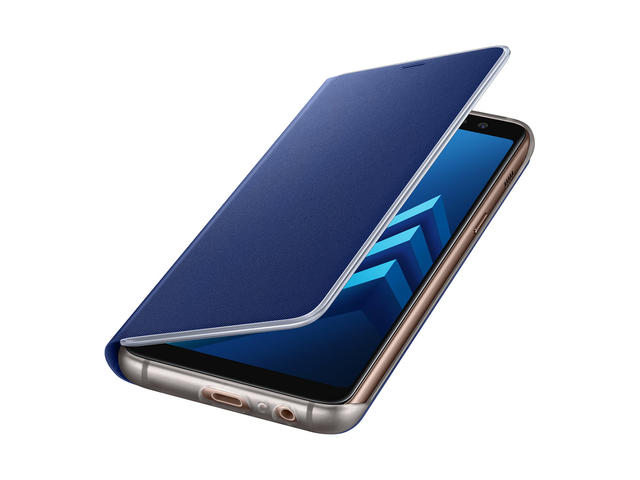 Калъфи Samsung Galaxy A8 (2018) Neon Flip Cover, в синьо