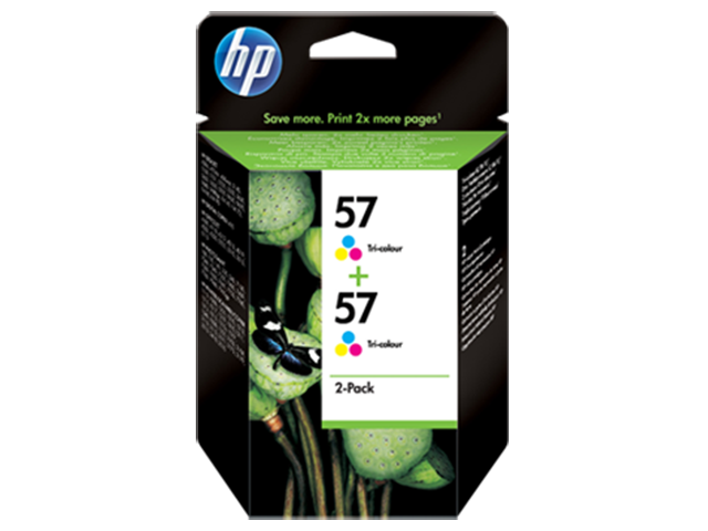 Консумативи Оригинален HP 57 2-pack Tri-color Inkjet Print Cartridges