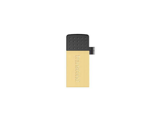USB памети 16GB Transcend JetFlash 380 USB 2.0 OTG, в златисто