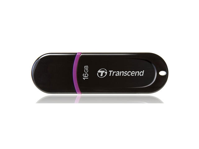 USB памети 16GB Transcend JetFlash 300, в черно и лилаво