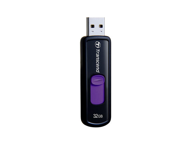 USB памети 32GB Transcend JetFlash 500, черно с лилаво