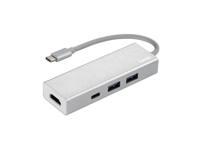 Джаджи Hama USB-3.1 Type-C Hub 1:3 "Aluminium"