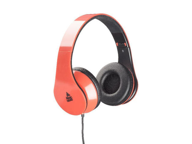 Слушалки Cellularline Music Sound, в червено