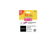 USB памети 32GB Sony Micro Vault Click, в розово
