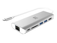 Джаджи XtremeMac TYPE-C HUB PLUS - HDMI + 2 USB-A + SD CARD + USB-C + ETHERNET