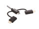 Кабели и Адаптери Sandberg 3in1 Lightning+MicroUSB+USB-C 1m