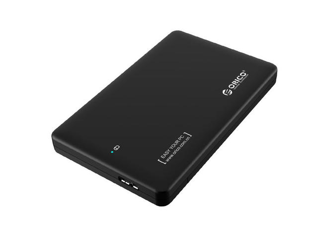 Джаджи Orico външна кутия за диск - 2.5 inch USB3.0 black- 2599US3-BK