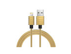 Кабели и Адаптери iWalk Metallic Lightning to USB cable, Gold