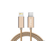 Кабели и Адаптери iWalk Lightning to USB Type-C Al Connector, Gold