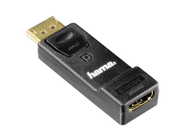 Кабели и Адаптери Адаптер HAMA 54586, DisplayPort към HDMI