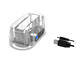 Докинг станции Orico Storage - HDD/SSD Dock - 2.5 / 3.5" USB 3.0, Transparent