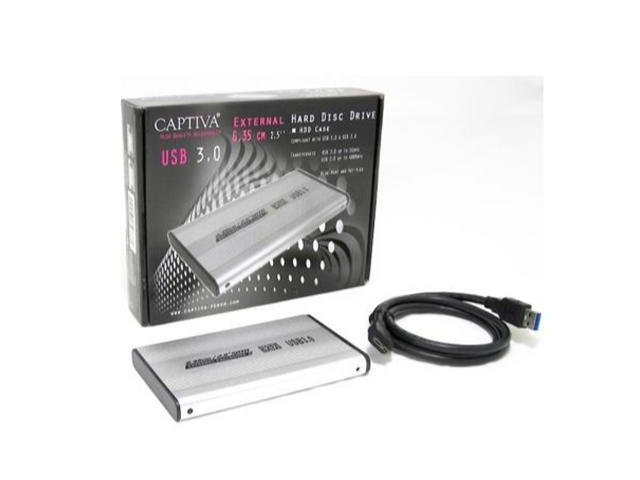 Джаджи Чекмедже за диск CAPTIVA 2.5", USB 3.0, Черен