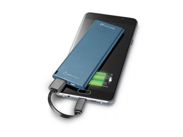 Външни батерии Cellularline FreePower Slim 5000mAh, синя