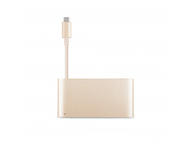Кабели и Адаптери Moshi USB-C Multiport Adapter - Gold