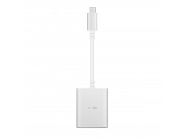 Кабели и Адаптери Moshi USB-C Digital Audio Adapter with Charging - Silver