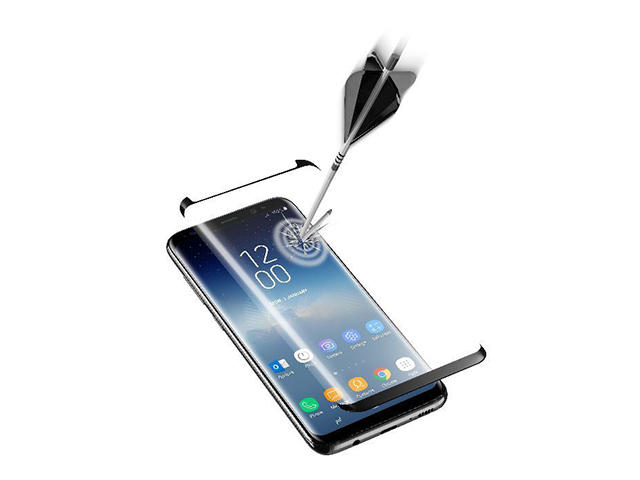 Защитно фолио Cellular line закалено стъкло за Samsung Galaxy S9, 3D
