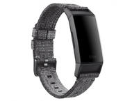 Каишки Fitbit Charge 3 Accessory Band Woven Charcoal Large