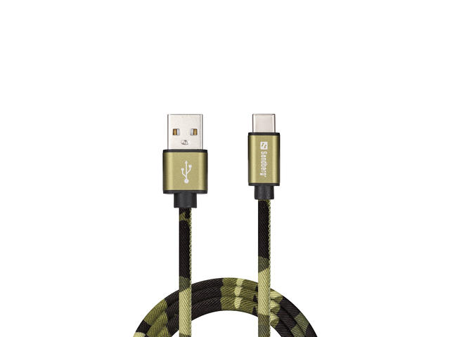 Кабели и Адаптери Sandberg USB-C Green Camouflage
