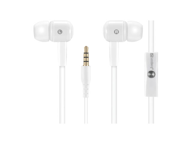 Слушалки Sandberg Speak’n Go In-Earset, в бяло