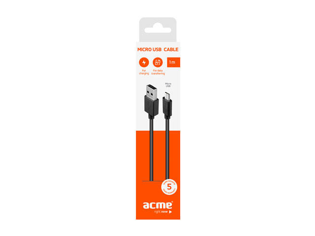 Кабели и Адаптери ACME CB1011 micro USB кабел, 1 метър