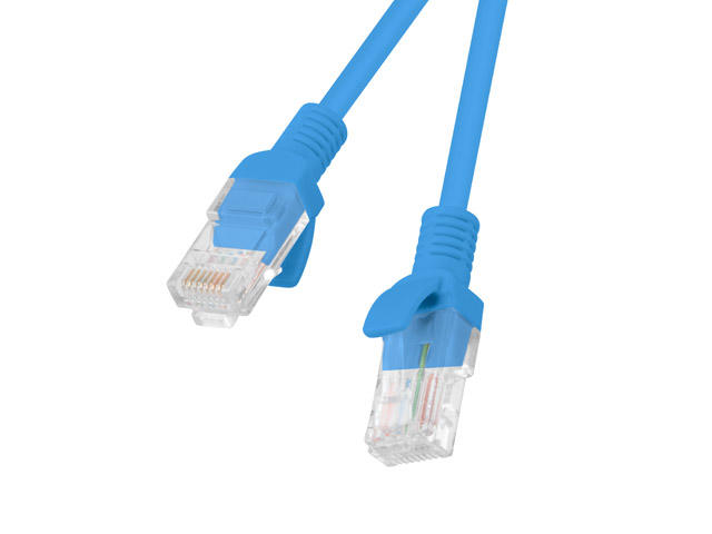 Кабели и Адаптери Lanberg пач кабел CAT5E 1m Blue
