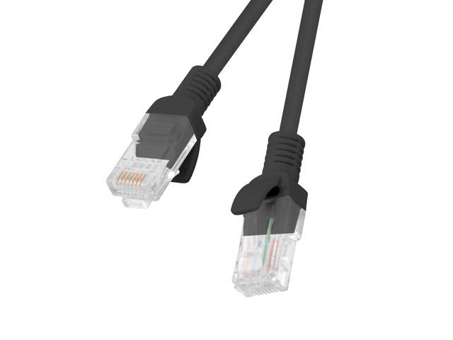 Кабели и Адаптери Lanberg пач кабел CAT5E 1m Black