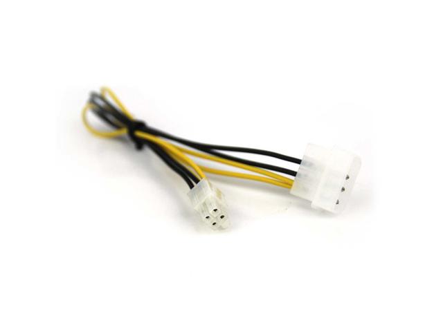 Кабели и Адаптери VCom Adapter Molex Male to 4Pin P4 ATX - CE309-0.3m