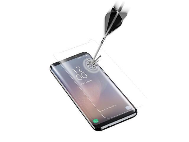 Защитно фолио Cellular line закалено стъкло за Samsung Galaxy S8, 3D