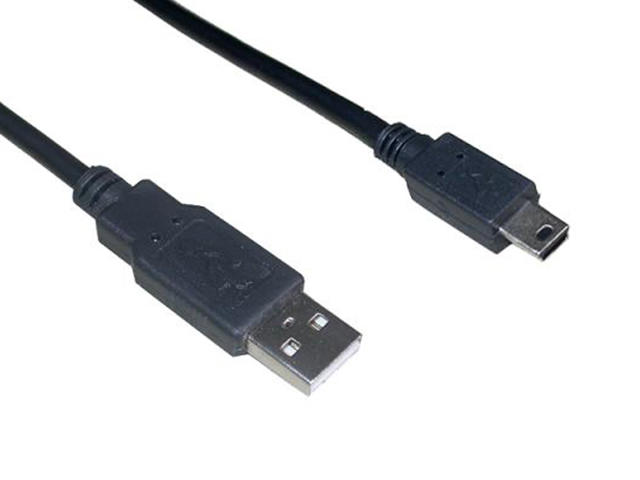 Кабели и Адаптери VCom Кабел USB 2.0 AM / Mini USB 5pin - CU215-1.5m