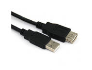 Кабели и Адаптери VCom Кабел USB 2.0 AM / AF Black - CU202-B-1.5m